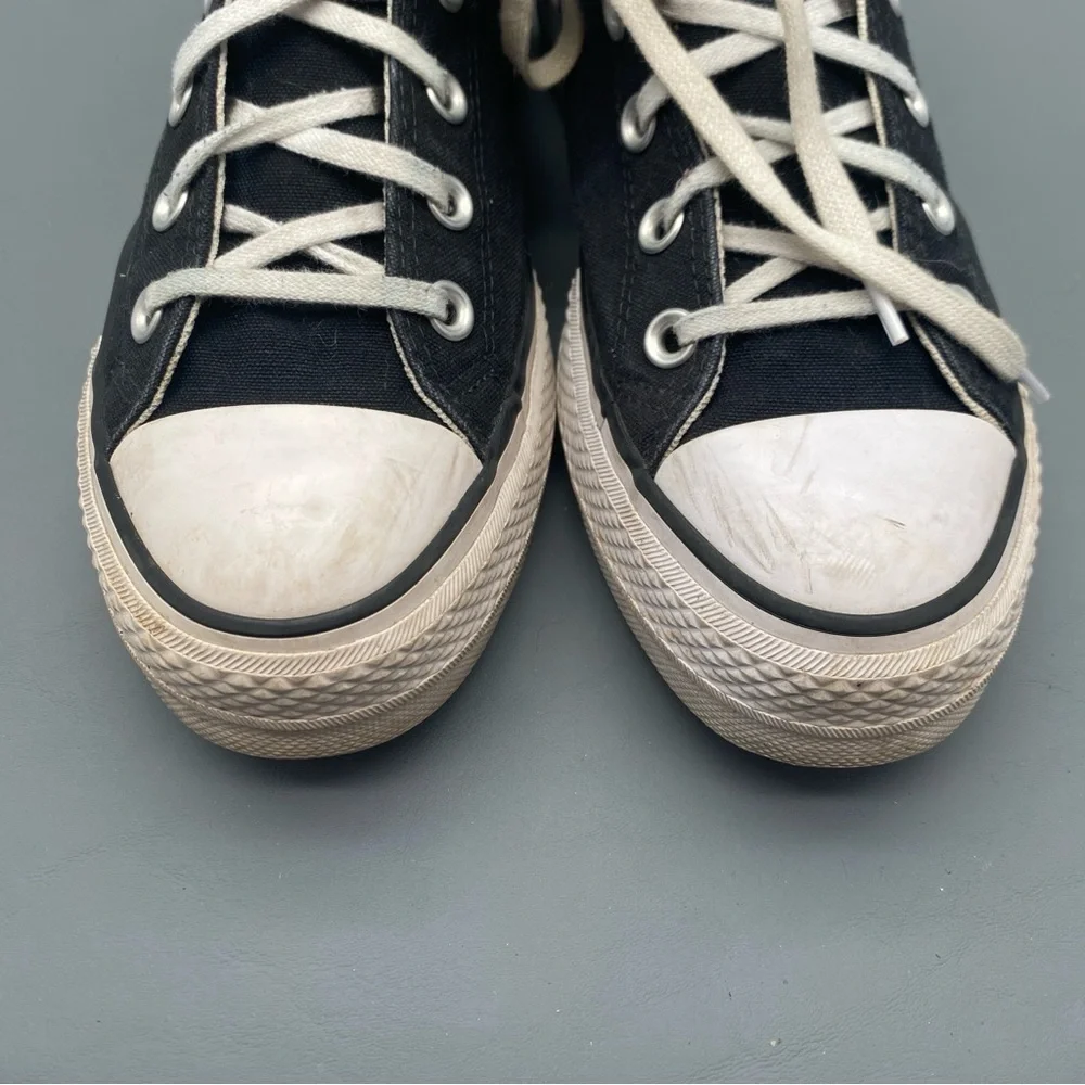 Converse All Star Chuck Taylor High Top Black Sneakers Sz Women 8 - Picture 3 of 10